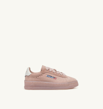 Dallas Kids Low en suède Powder Pink