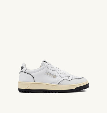 Golf Low en cuir Blanc/Noir