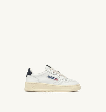 Medalist Kids Low en cuir Blanc/Bleu