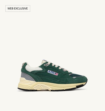 Hyperway en mesh et suède Malachite/Argent