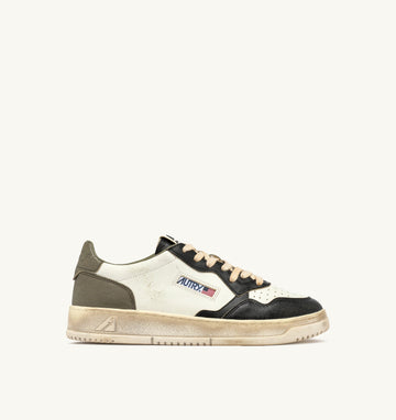 Medalist Low Super Vintage Blanc/Covert Green/Noir