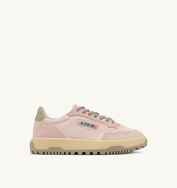 Wildpace Low en mesh et suède Silver Peony/Peach Whip